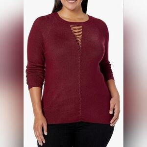 City Chic Jumper Criss Cross Sweater